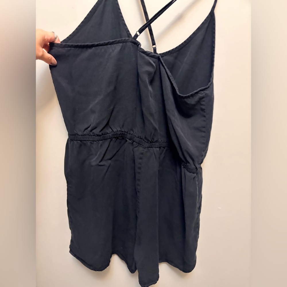 TENTREE Crosseed Back Tencil Black Romper - Picture 6 of 8